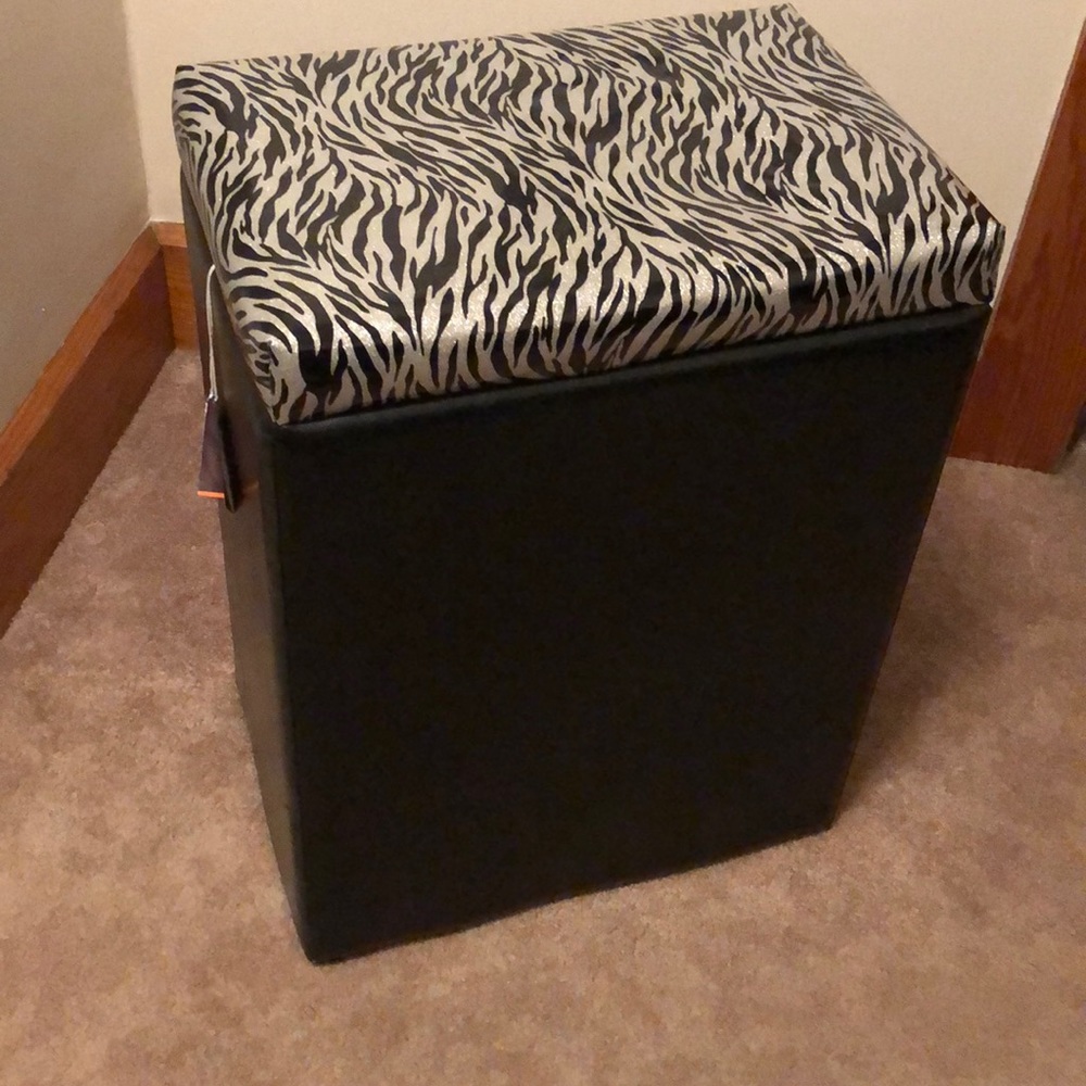 Enchanted home zebra storage bin